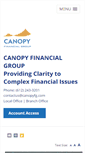 Mobile Screenshot of canopyfinancialgroup.com